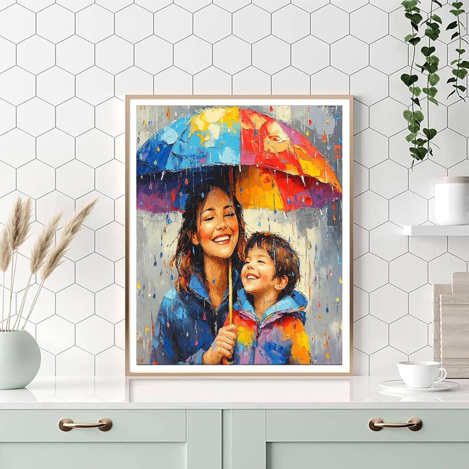 Under The Umbrella Of Love Paint By Numbers Kits