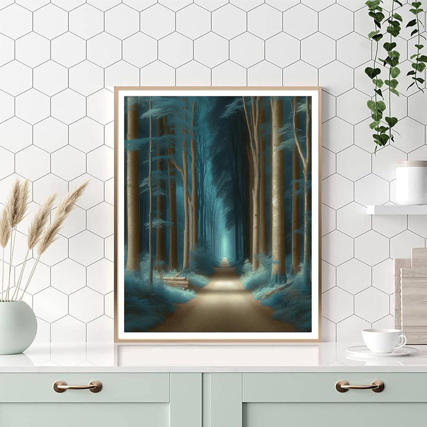 Twilight Forest Path Paint By Numbers