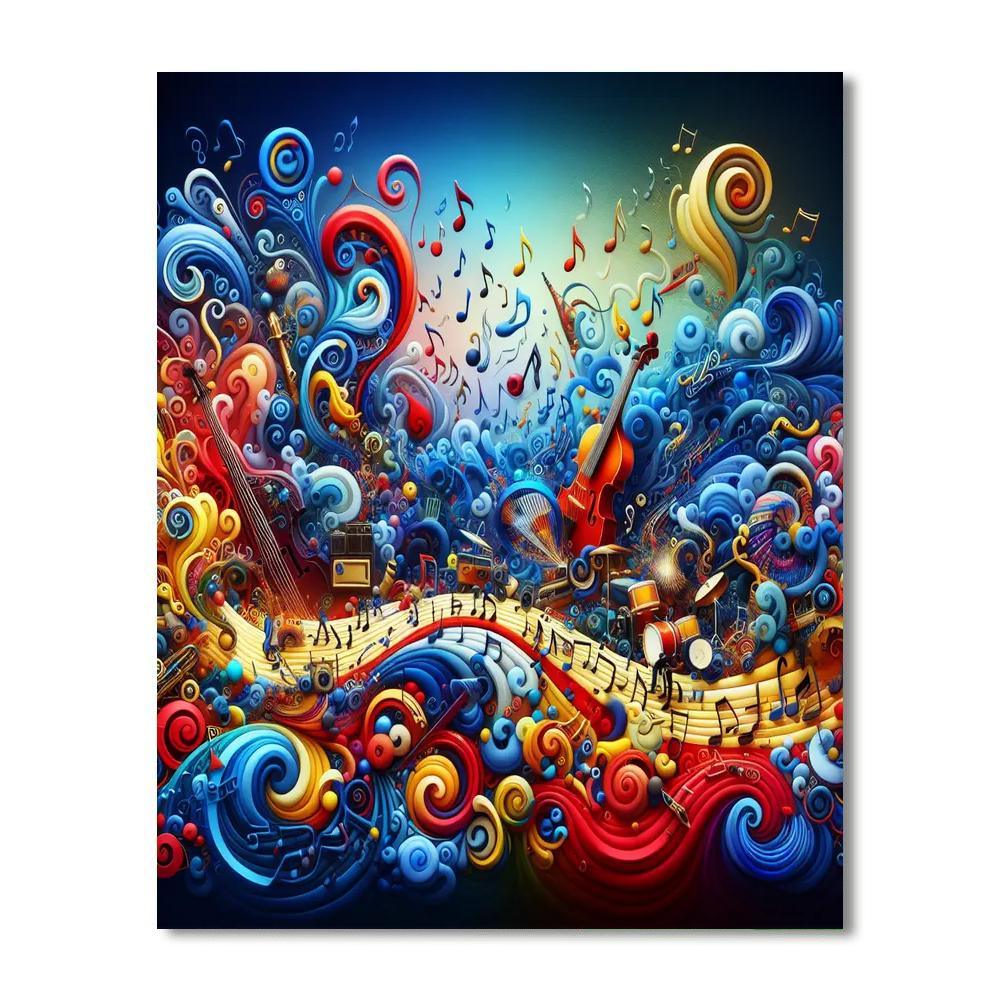 Musical Symphony Of Colors Paint By Numbers