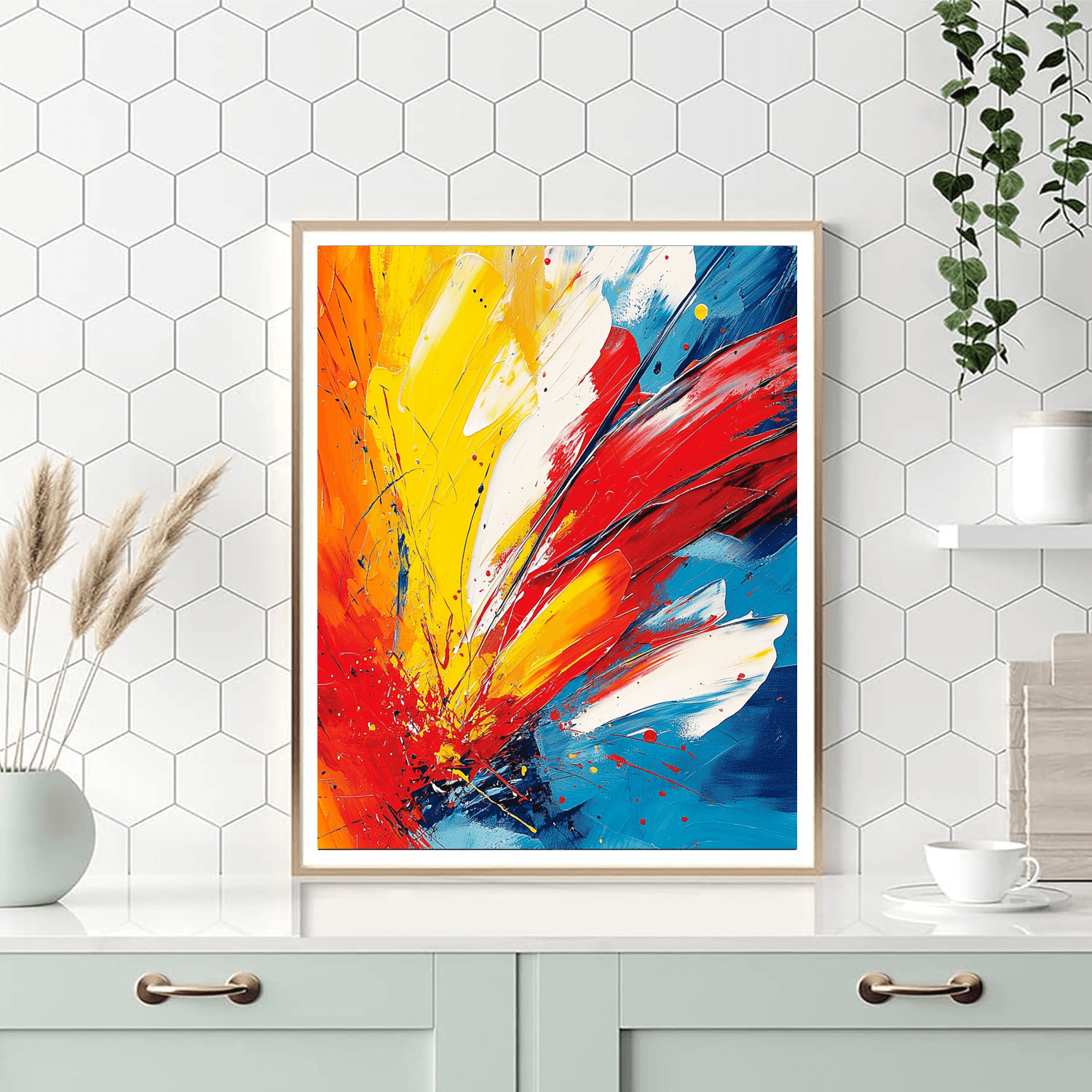 Jackson Pollock Inspired Abstract Dance Of Colors  DIY Paint By Numbers