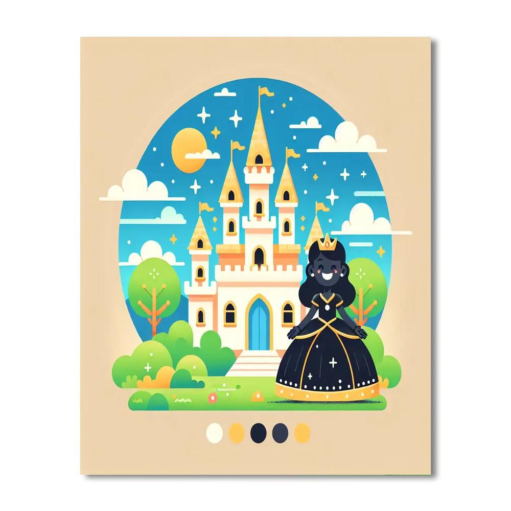 Princess Dream Palace Paint By Numbers Art