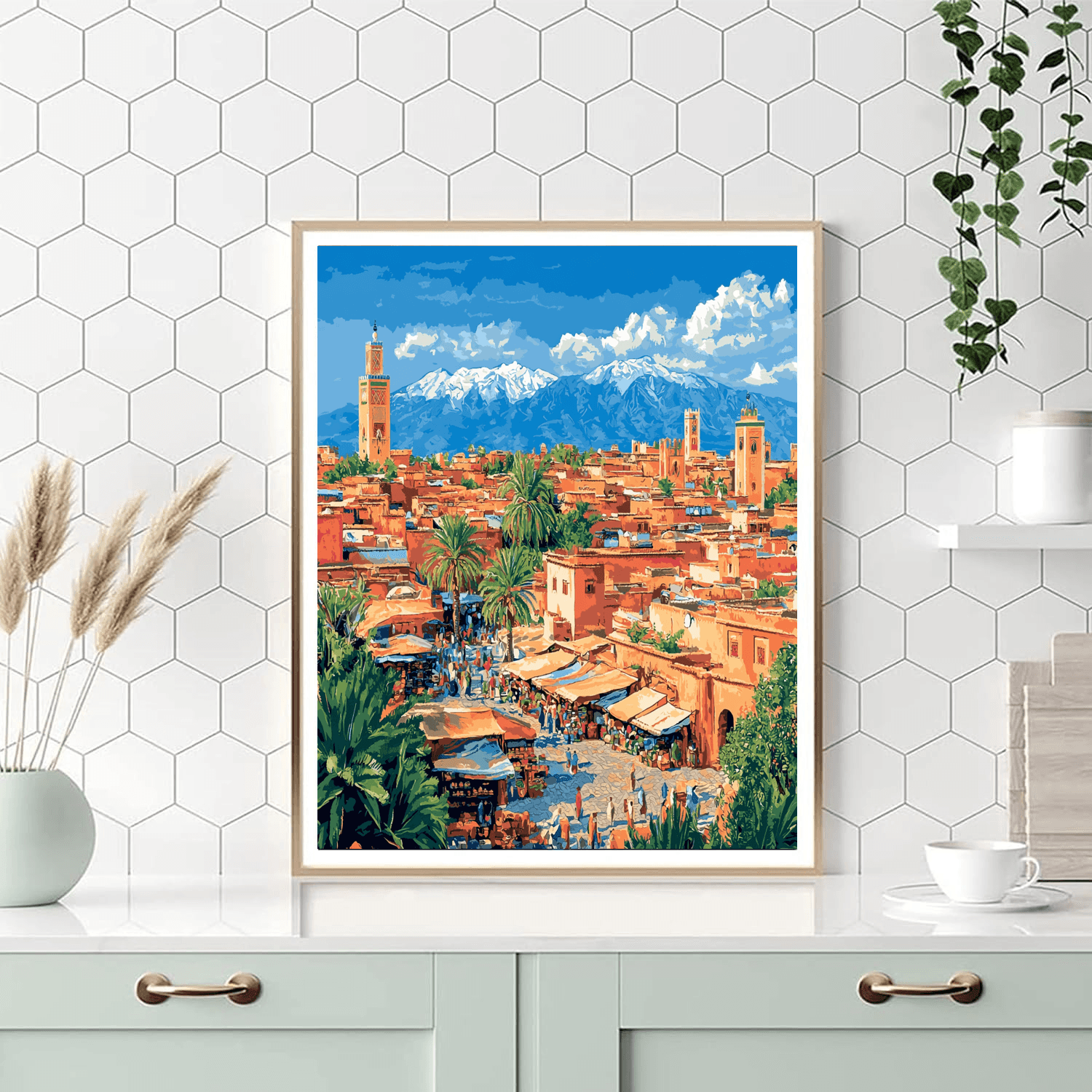 The Red City Of Marrakech - Morocco DIY Paint By Numbers