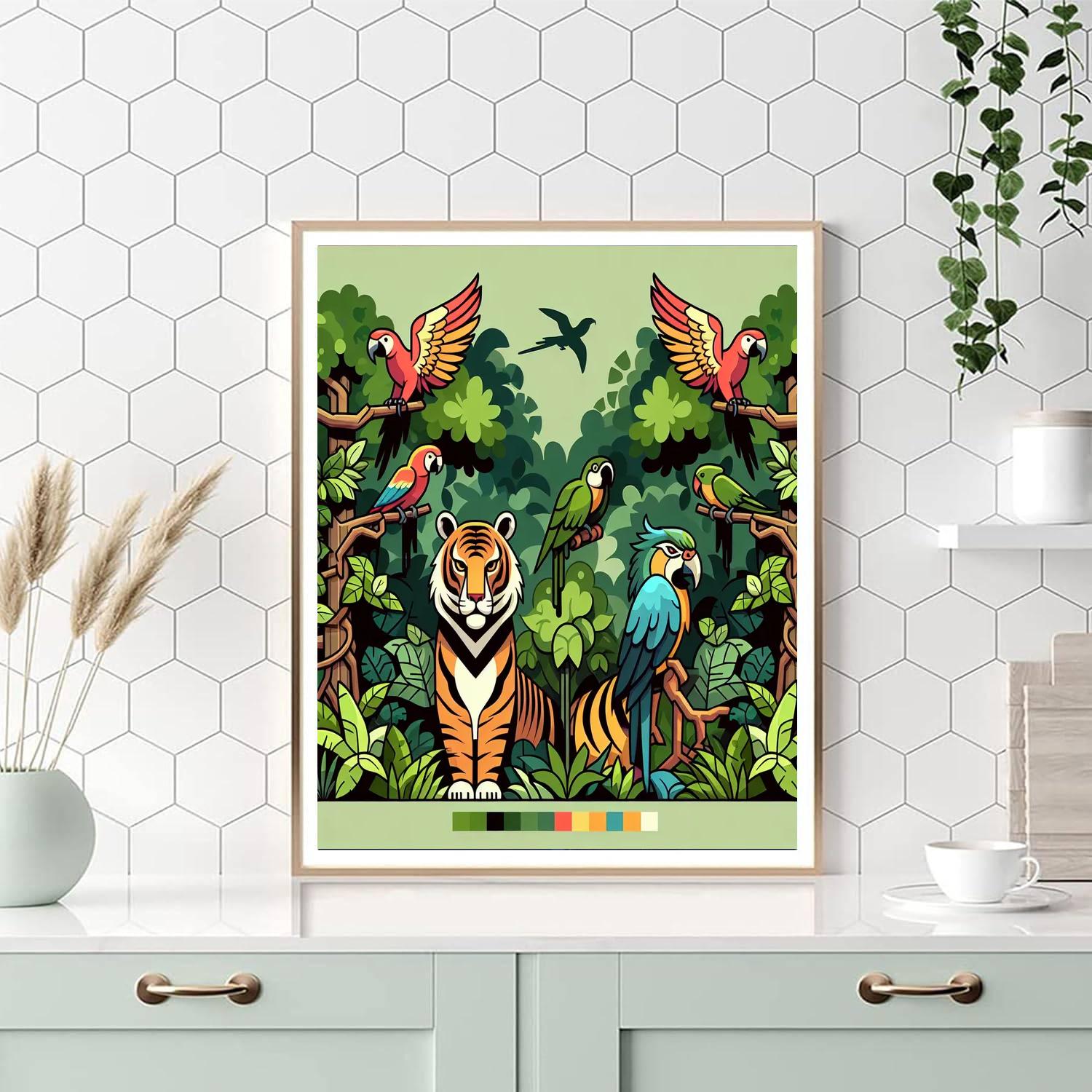 Jungle Safari Escapade DIY Paint By Numbers