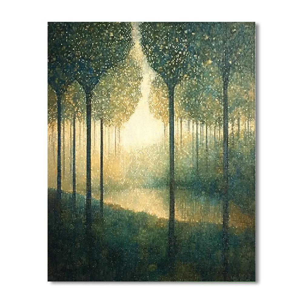 Georges Seurat Inspired Tranquil Forests  Paint By Numbers Kits