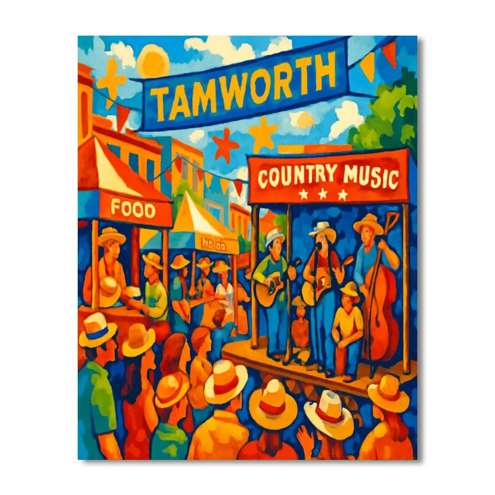 Tamworth Country Music Festival - Tamworth Painting By Numbers Kit