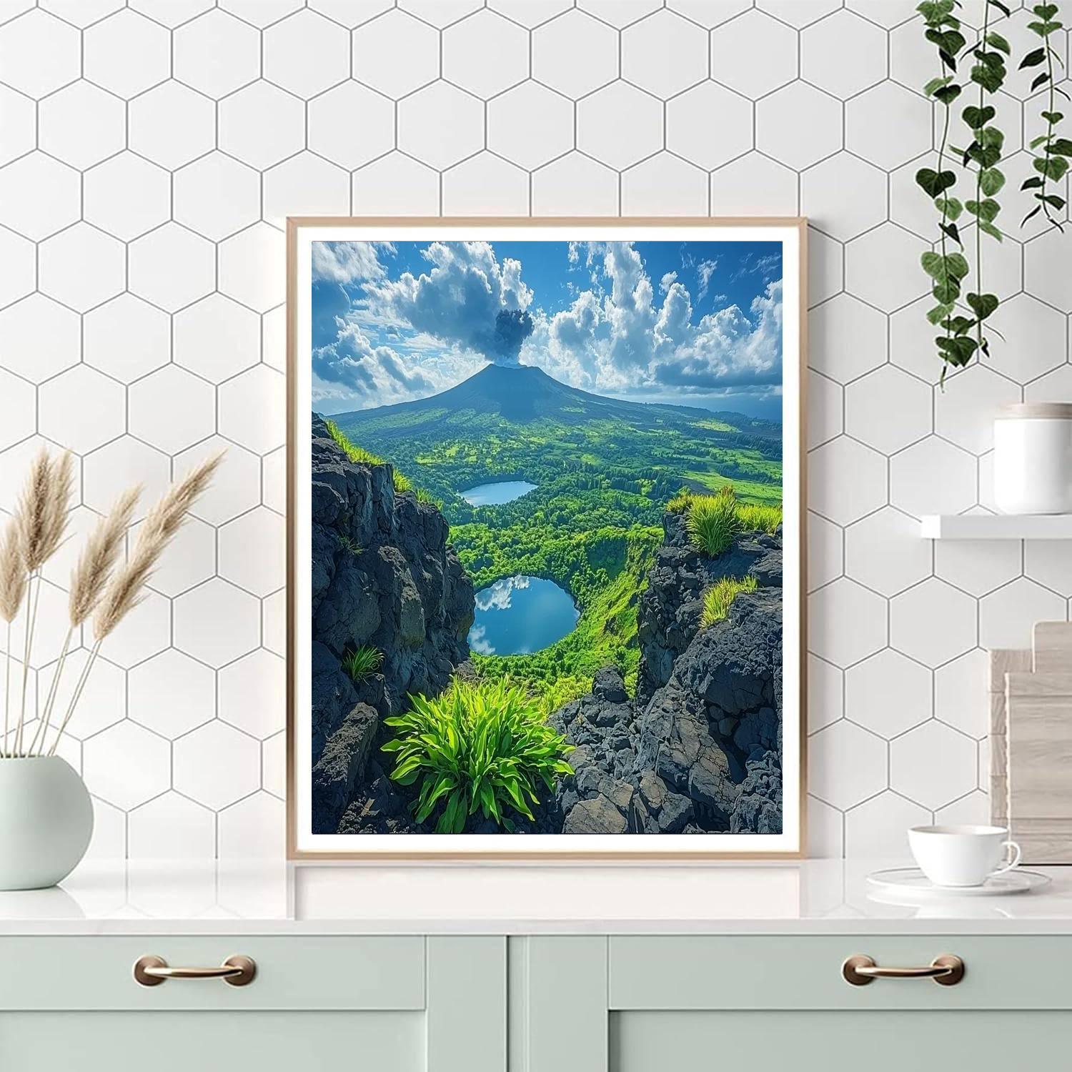 Mount Rinjani - Indonesia Numbered Painting Kits