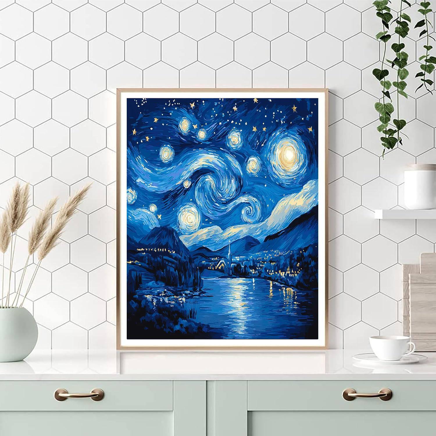 Van Gogh Inspired Starlight Serenade  Painting By Numbers Kit