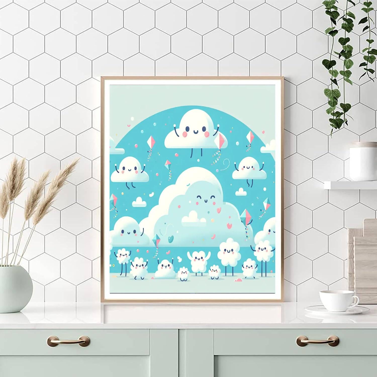 Fluffy Cloud Festival Painting By Numbers Kit