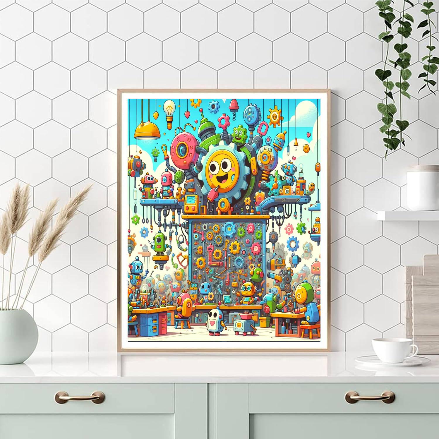 Robot Inventors Club Paint By Numbers