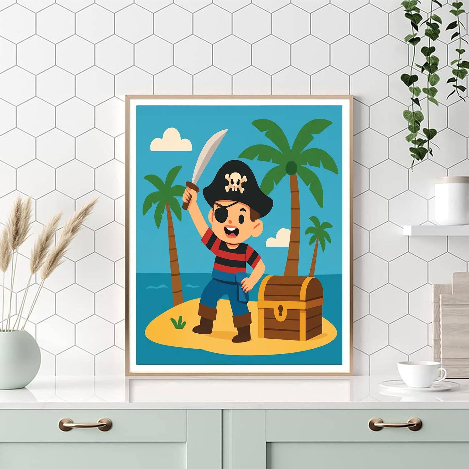 Island Treasure Escape Paint By Numbers