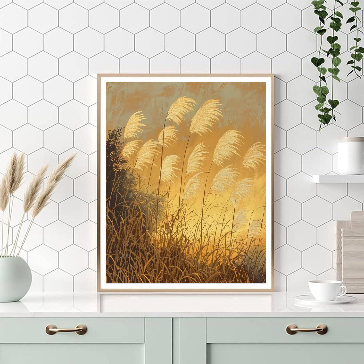 Utagawa Hiroshige Inspired Swaying Grasses At Dusk  Paint By Number