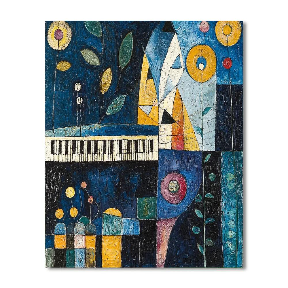 Paul Klee Inspired Symphony Of Colorscape  Numbered Painting Kits