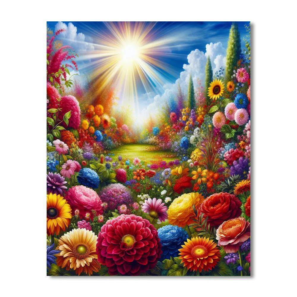 Dazzling Floral Wonderland DIY Paint By Numbers