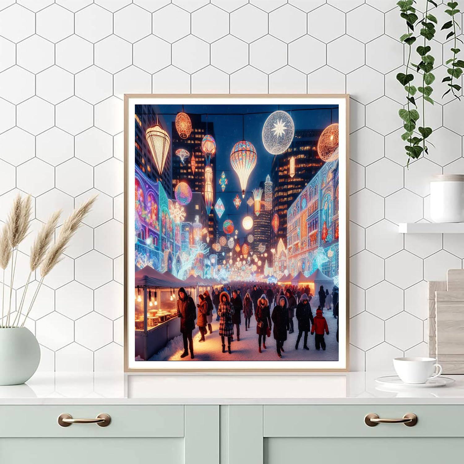 Montreal En Lumiere Festival Painting Number Kit