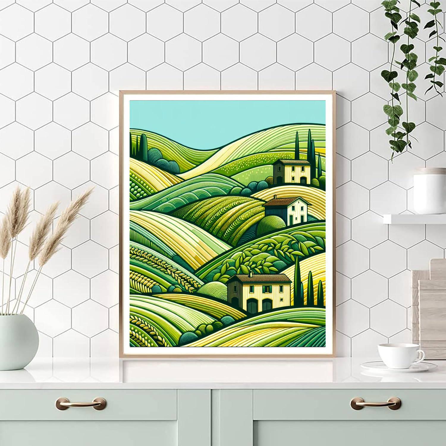 Serene Pastoral Views Paint By Numbers Art