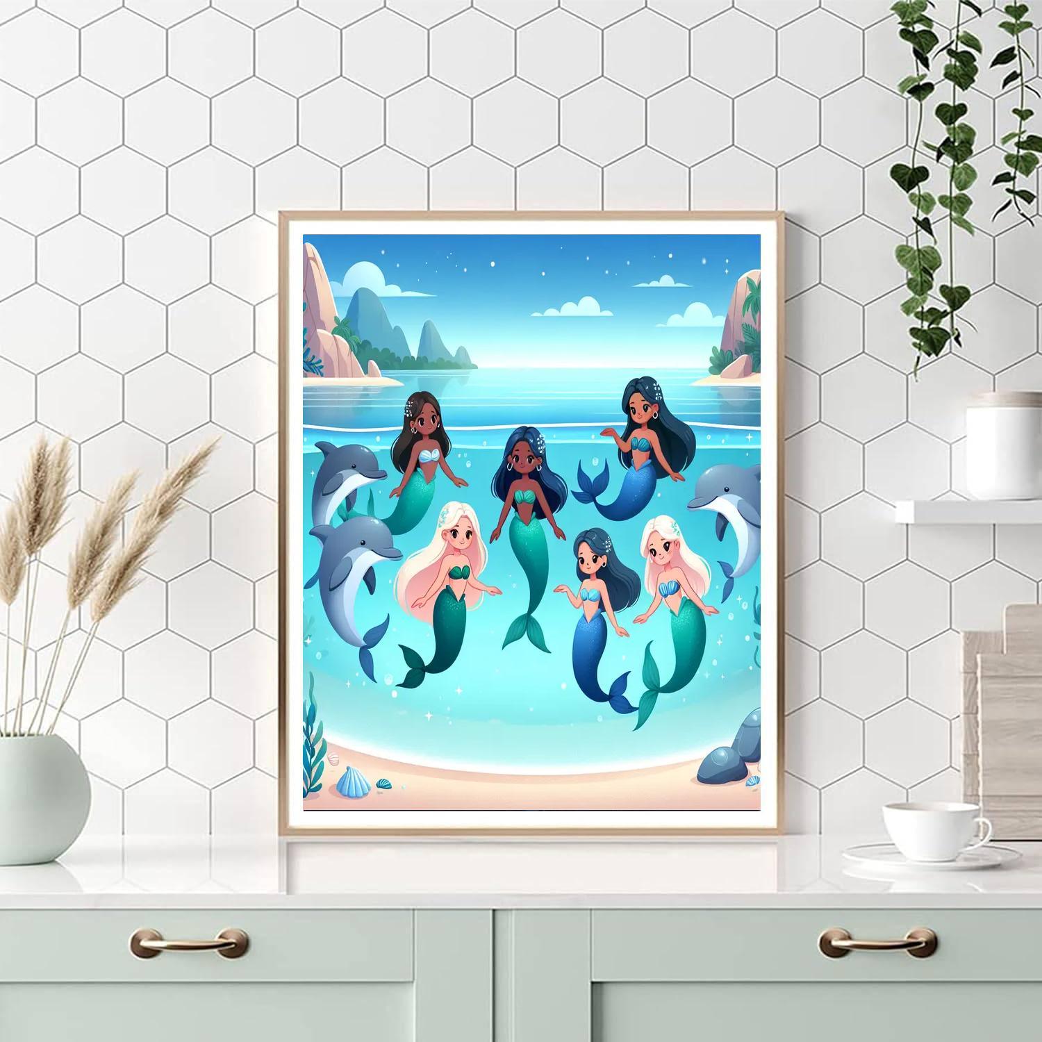 Fantasy Seaside Numbered Painting Kits
