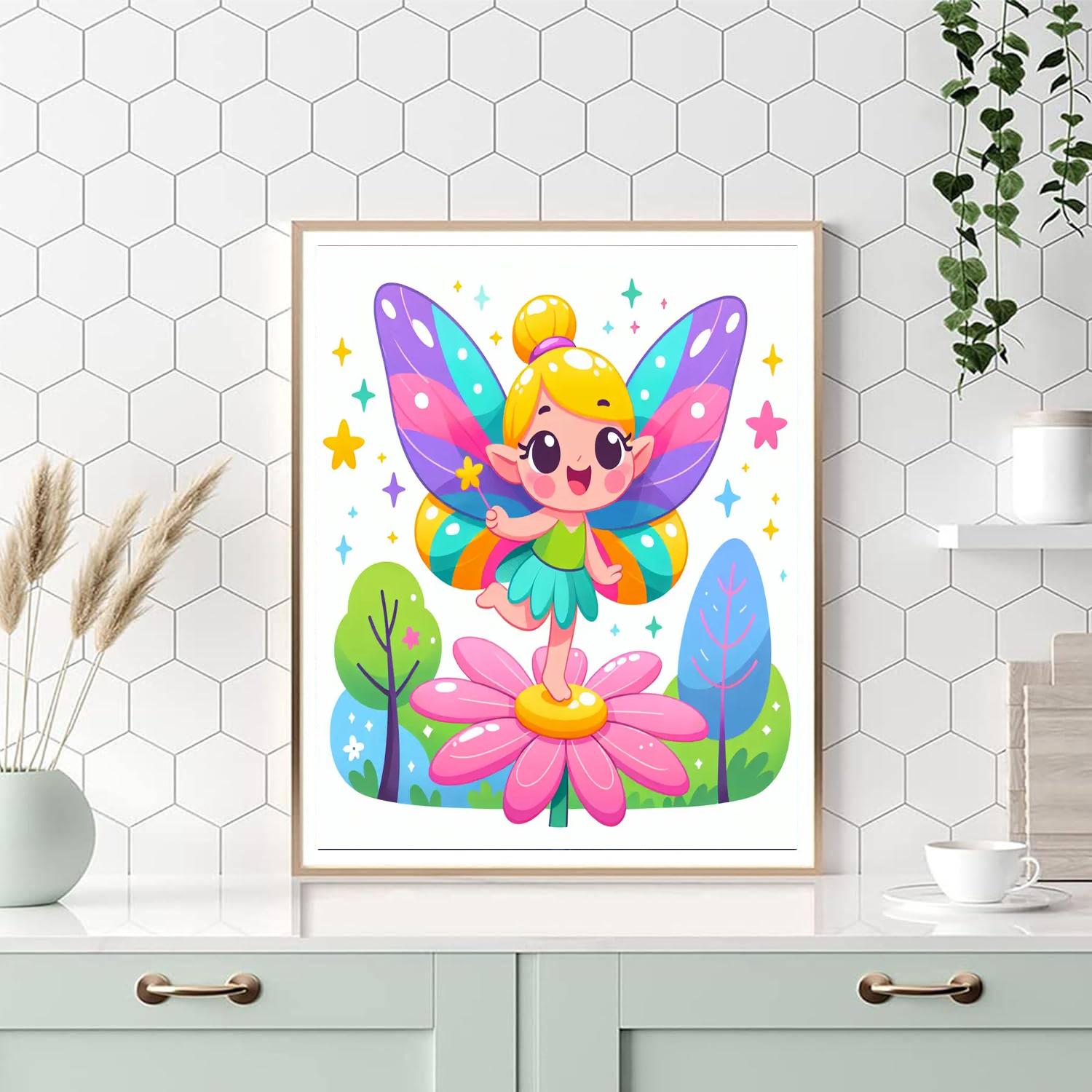 Happy Fairy Number Painting