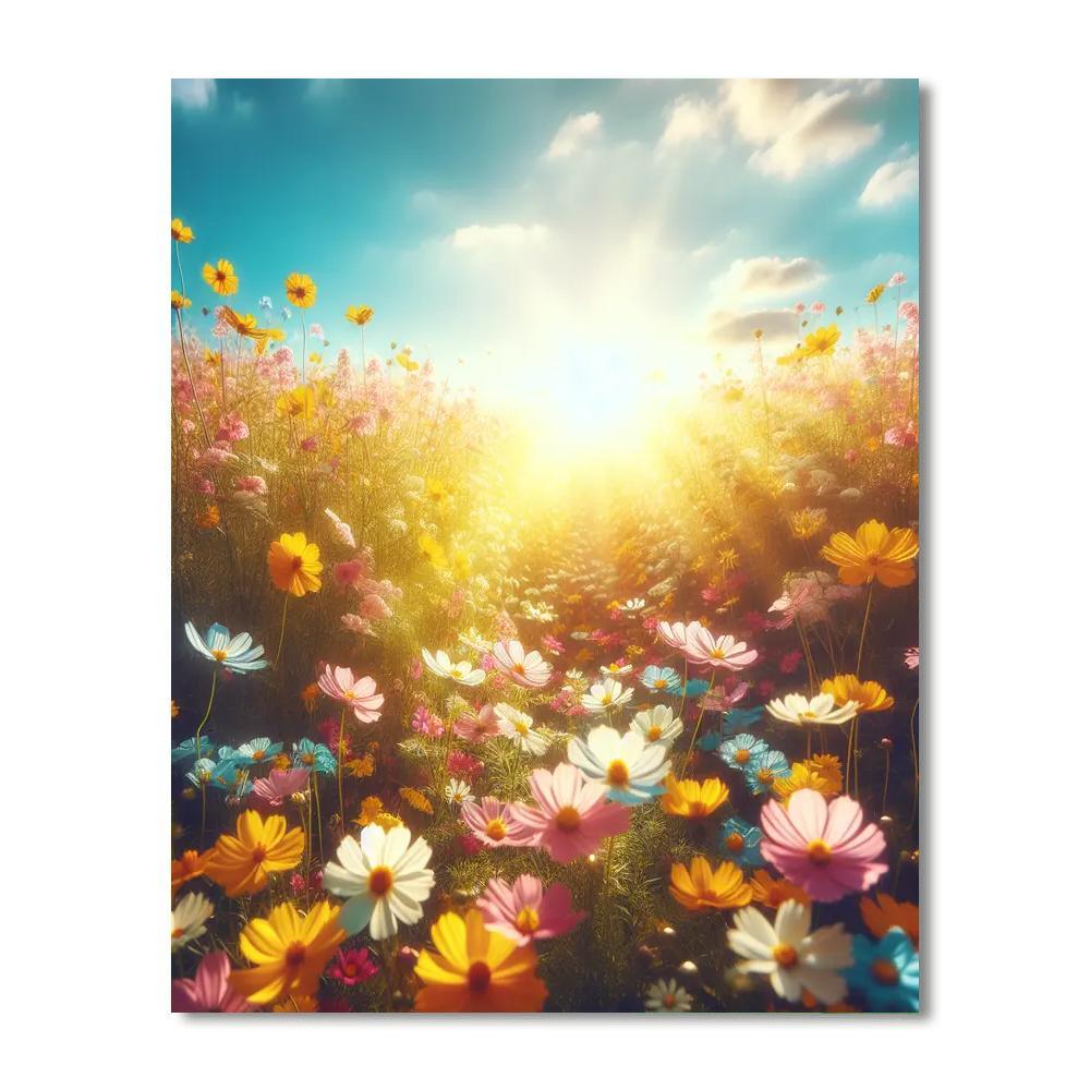 Golden Summer Field Paint By Numbers