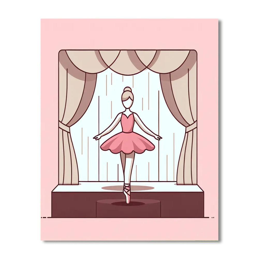 Ballet Dancing Ballerina Numbered Painting Kits