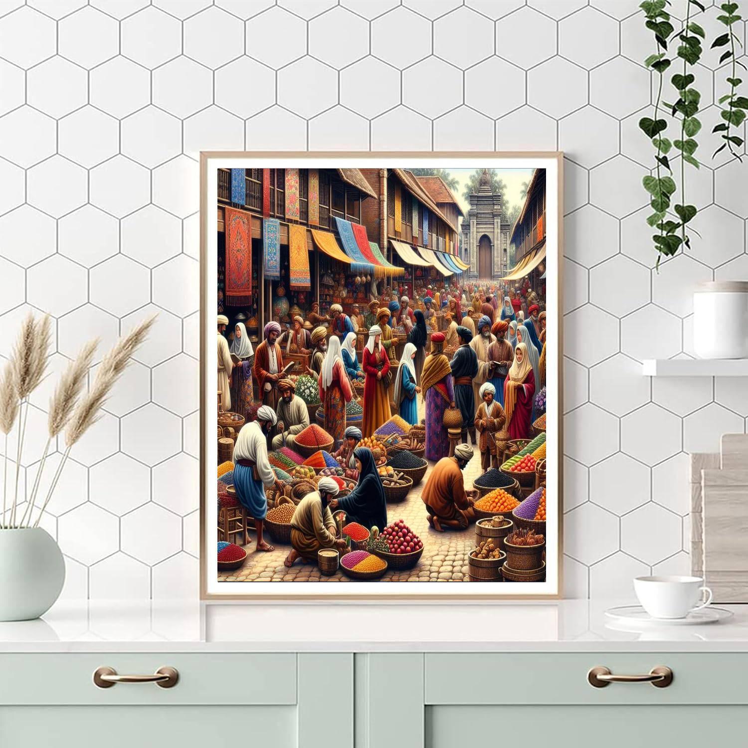 Renaissance Market Festival Paint By Numbers Kits