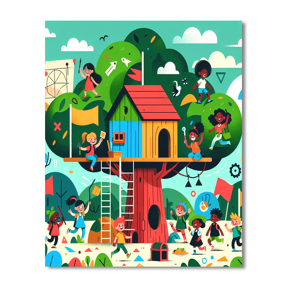 Treehouse Treasure Quest Paint By Number