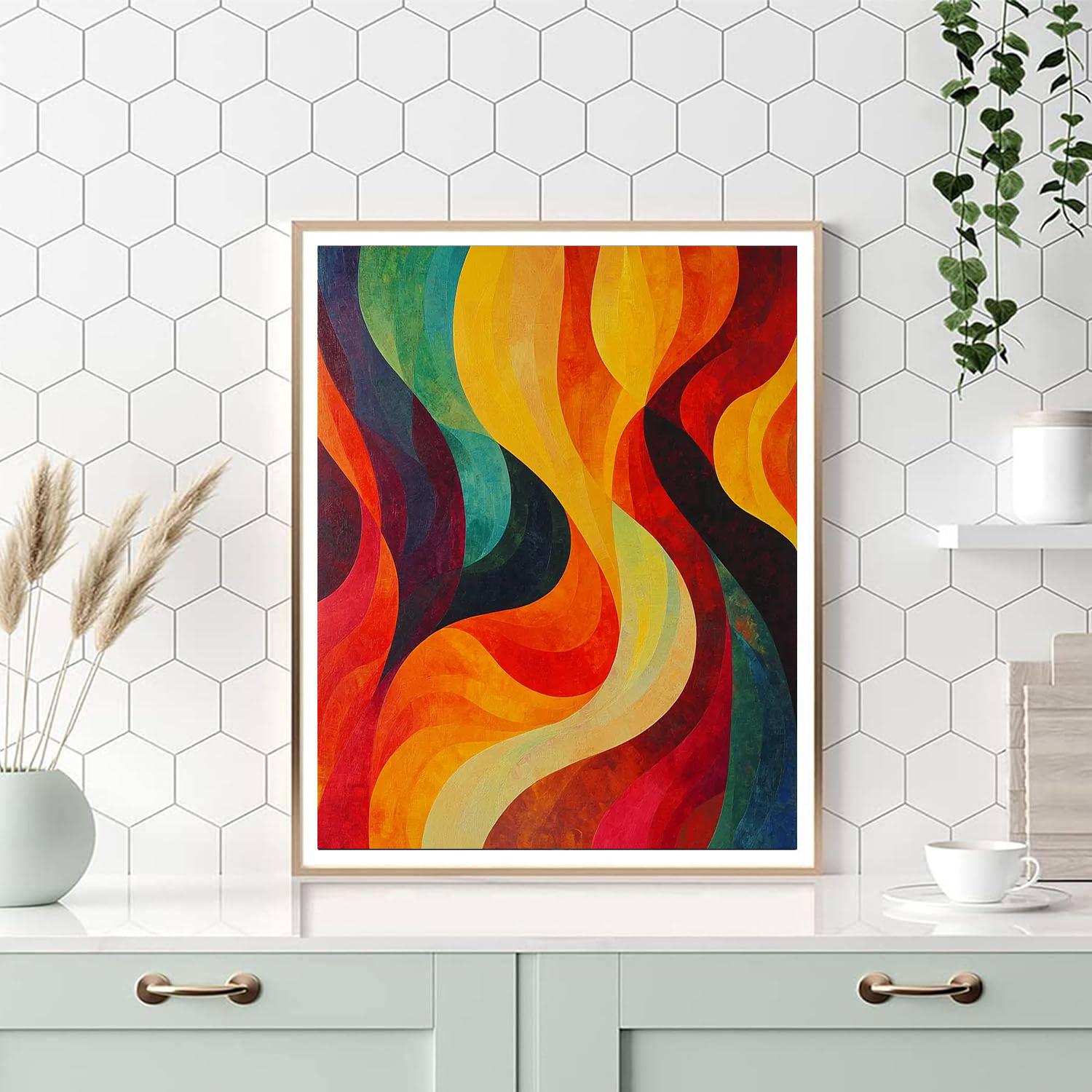 Paul Cézanne Inspired Vivid Echoes  Paint By Numbers Kits