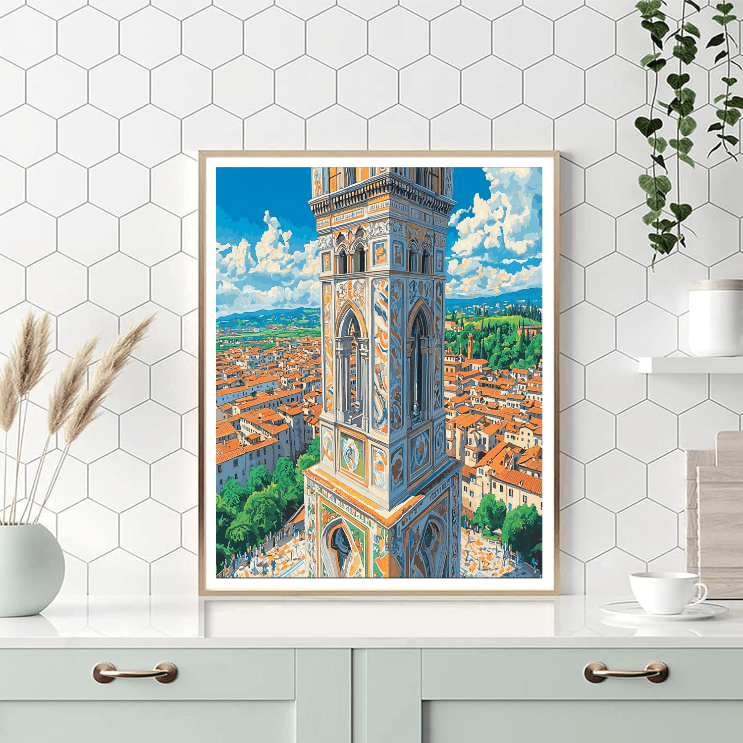 Giotto's Bell Tower Paint By Numbers