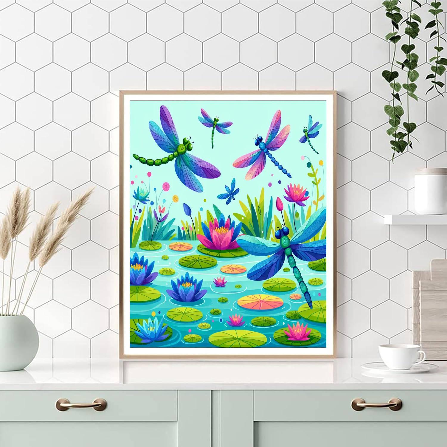 Daring Dragonflies Paint By Numbers Art