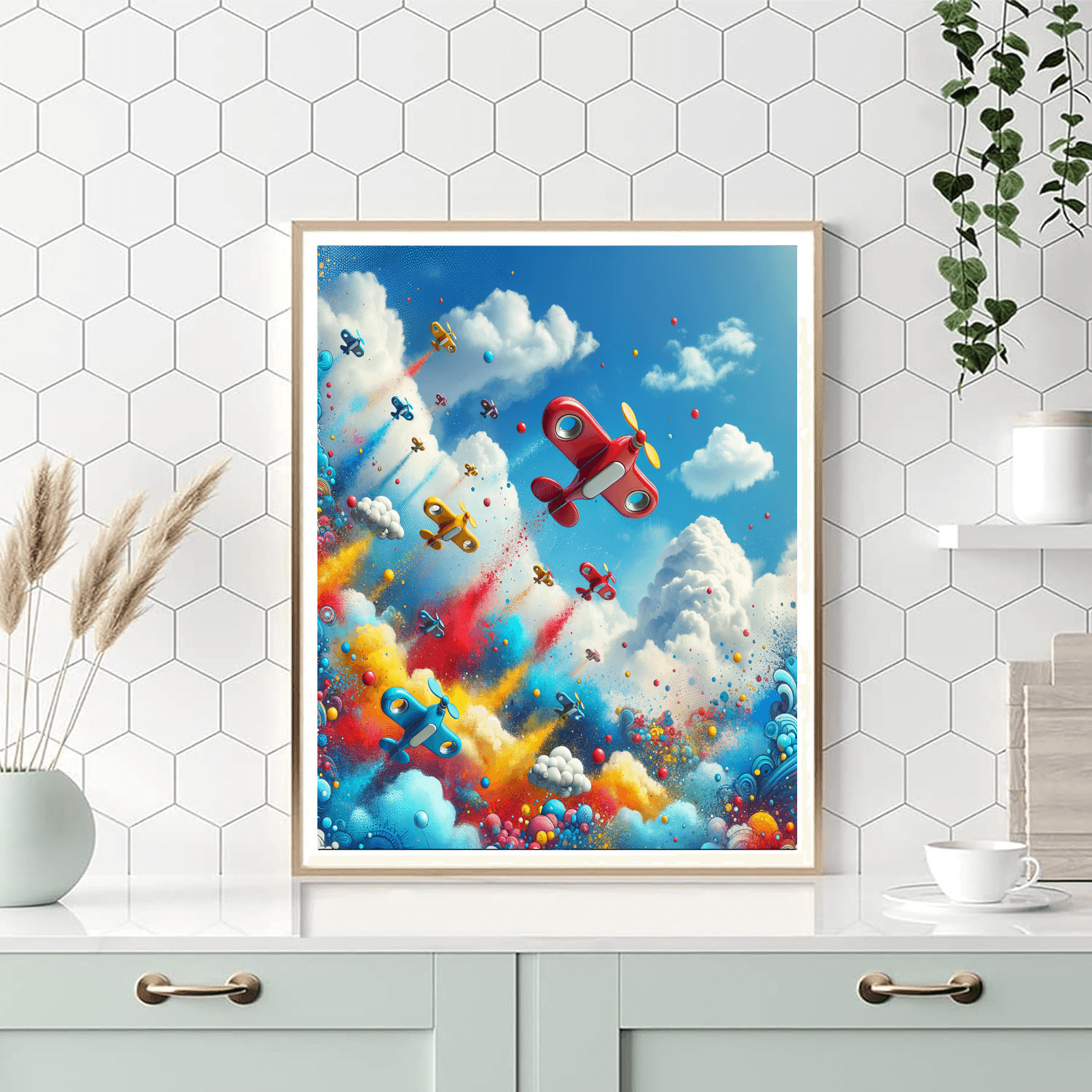 Adventurous Sky Race Numbered Painting Kits