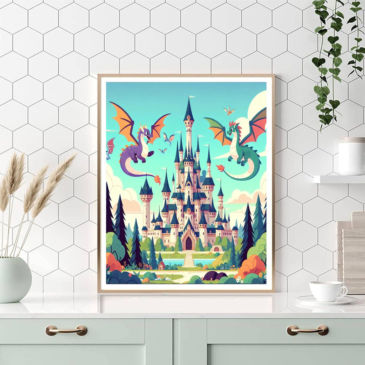 Magical Storybook Castle Paint By Number