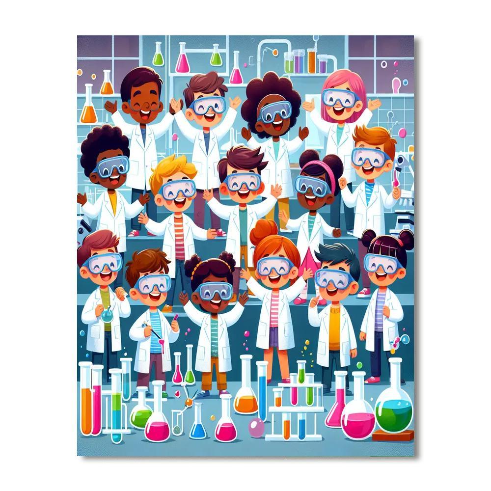 Fun Science Lab Paint By Number