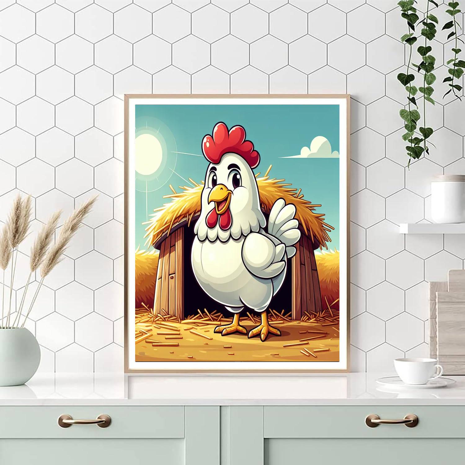 Cheery Chicken Painting By Numbers Kit