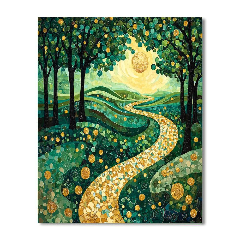 Gustav Klimt Inspired Dreams Of Elysium  Paint By Numbers Kits