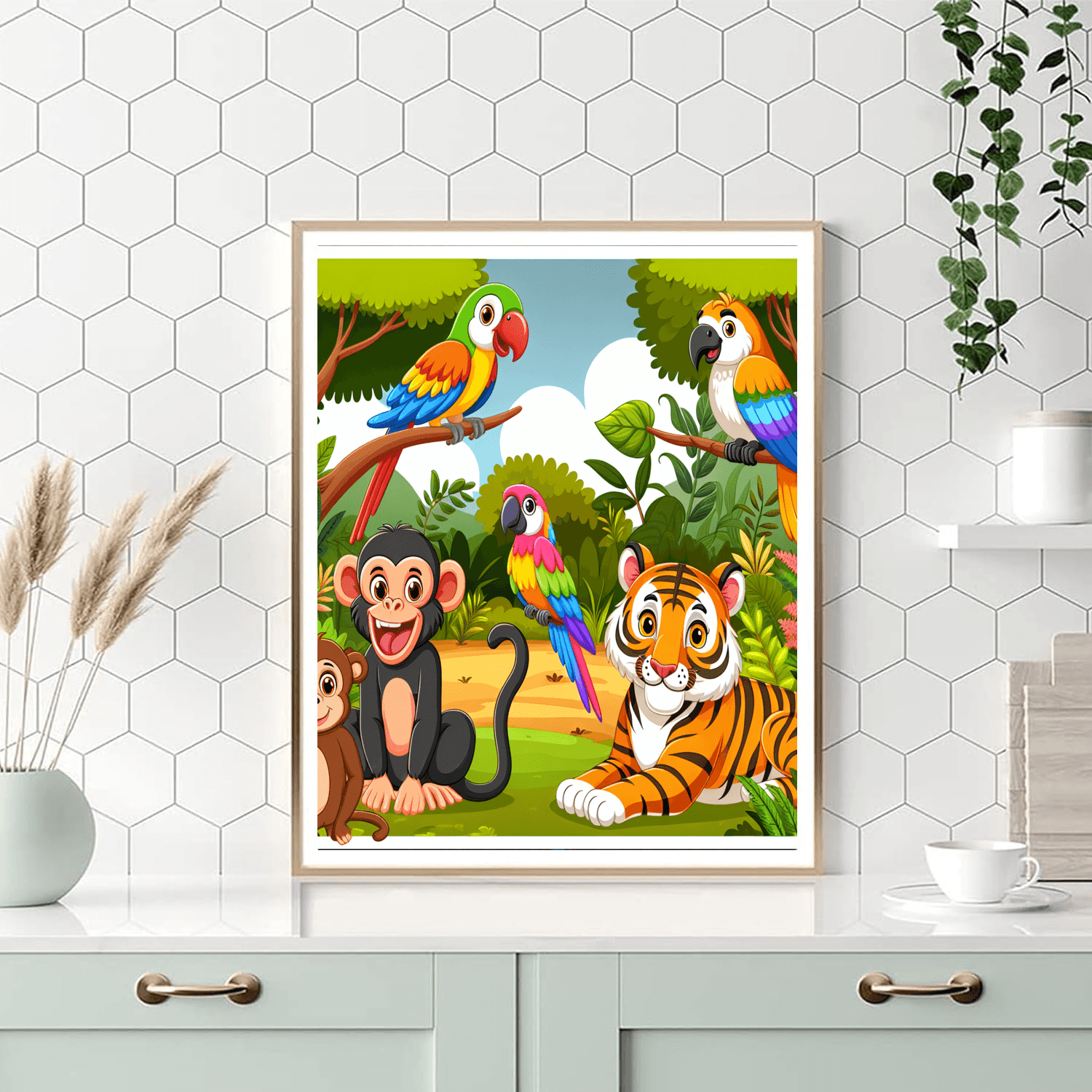 Jovial Jungle Expedition Number Painting