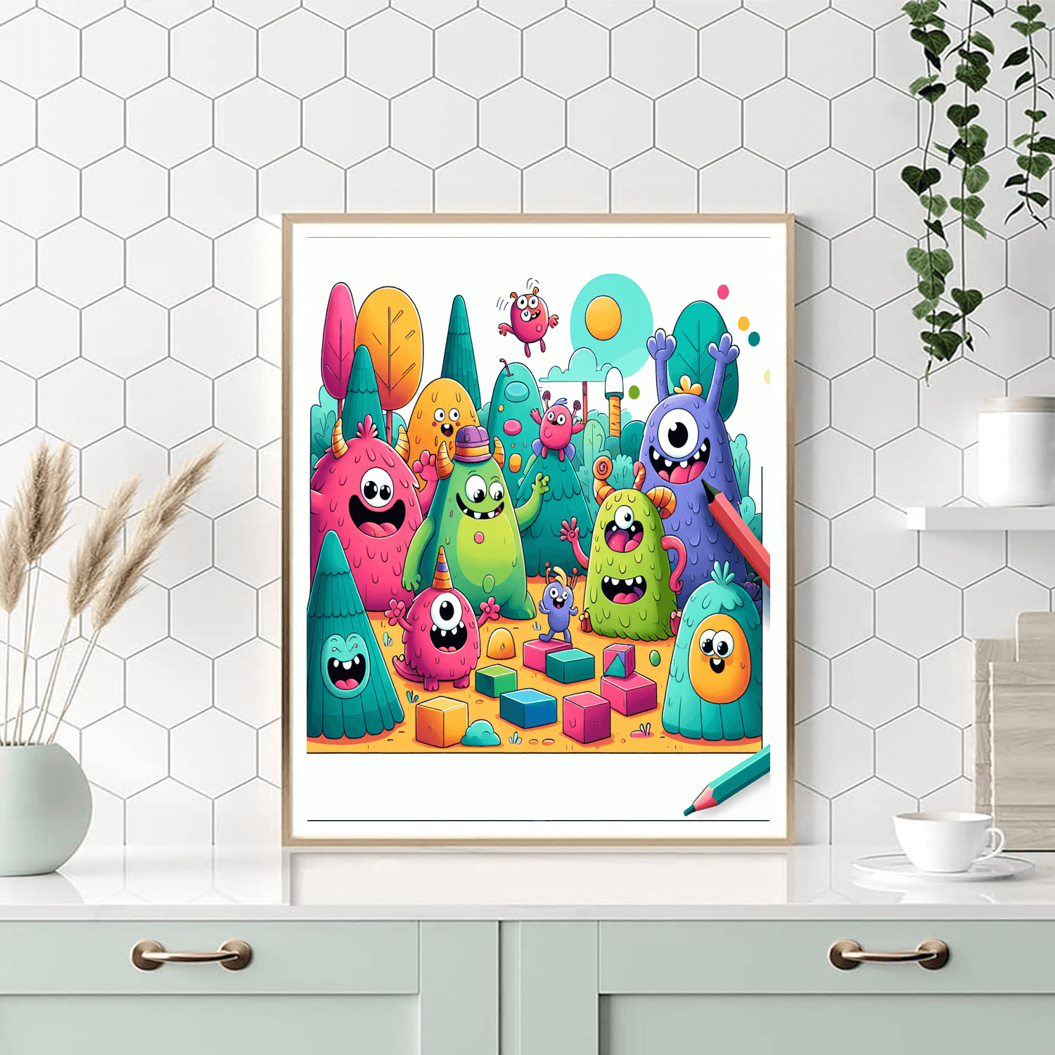 Funky Monster Adventures Number Painting