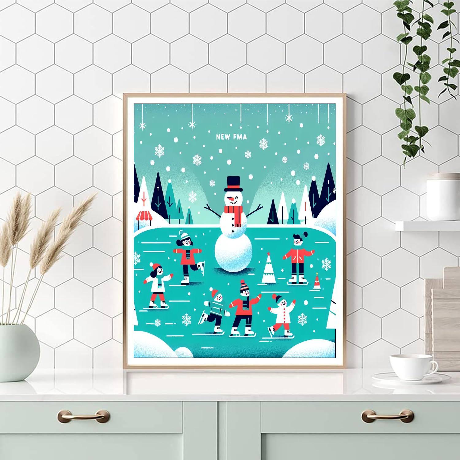 Winter Wonderland Frolic Paint By Numbers Kits