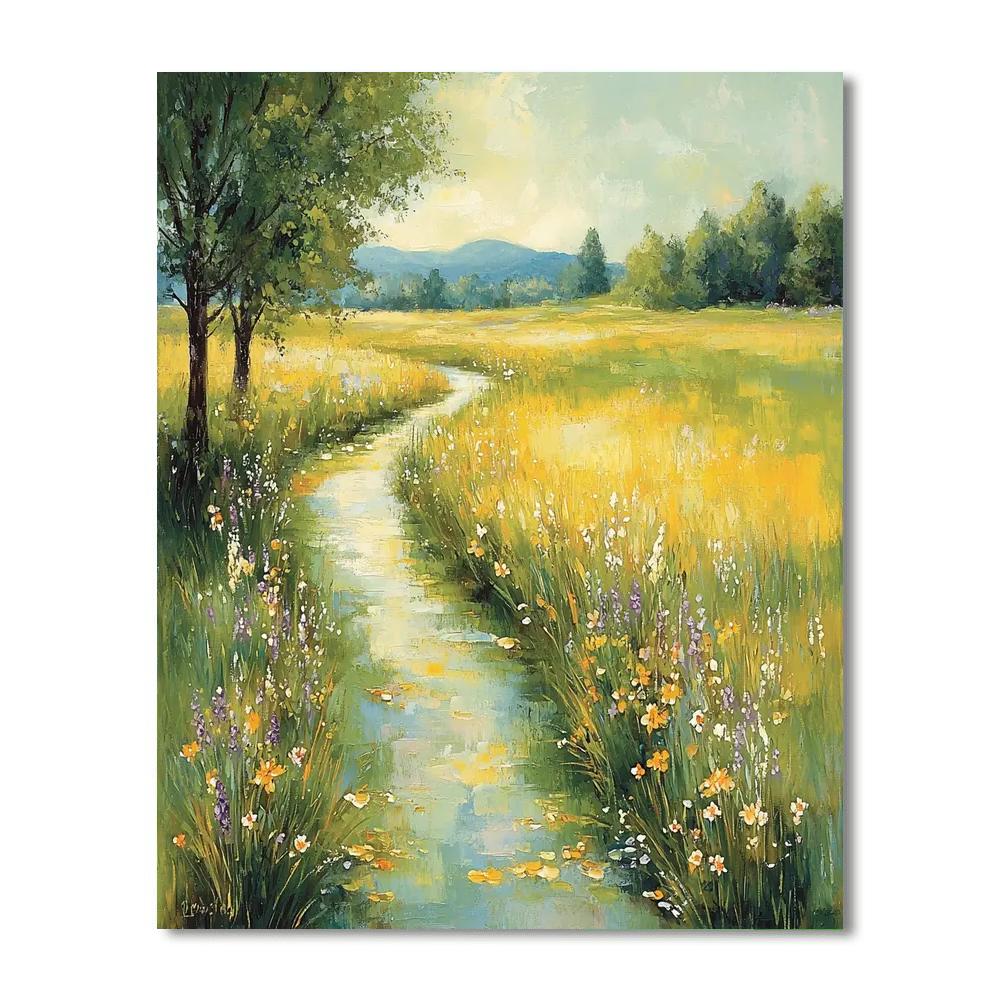 Edgar Degas Inspired Shimmering Meadows  Paint By Numbers