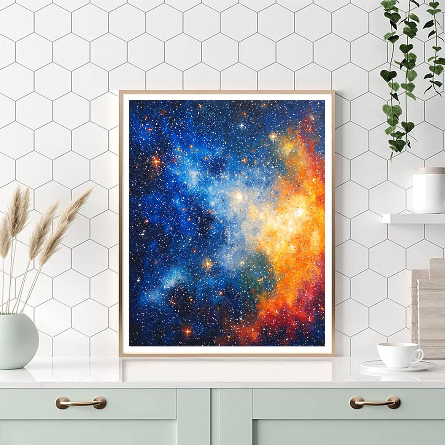 Georges Seurat Inspired Vibrant Universe  Paint By Numbers Art