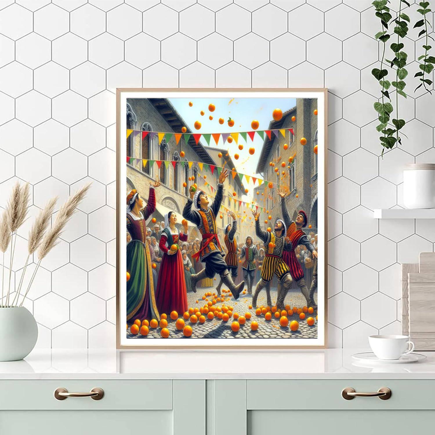 Carnival Of Ivrea - Ivrea Number Painting