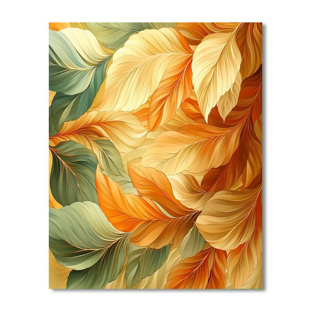 Alphonse Mucha Inspired Enchanted Autumn Tapestry  Numbered Painting Kits