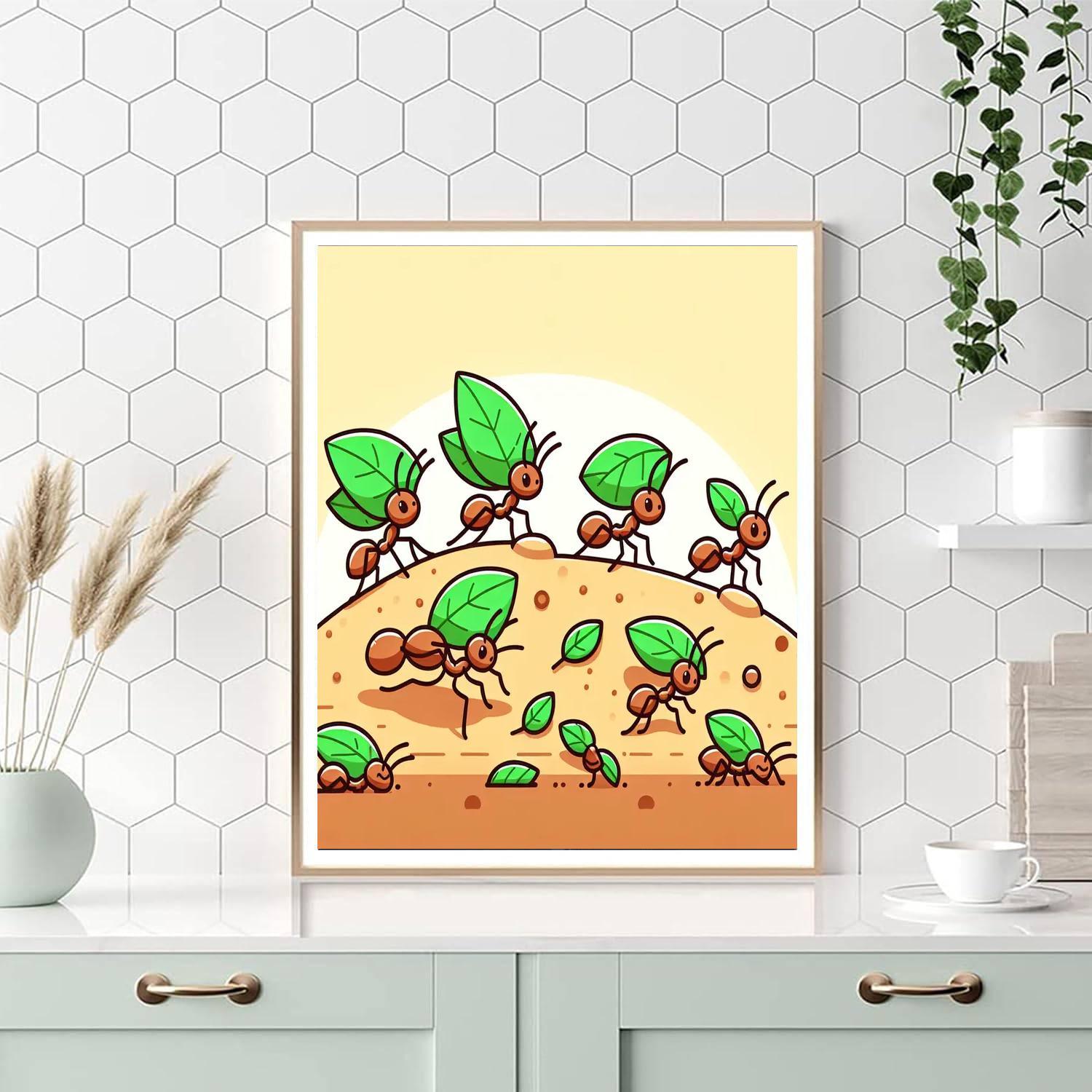 Busy Ants Paint By Numbers Art