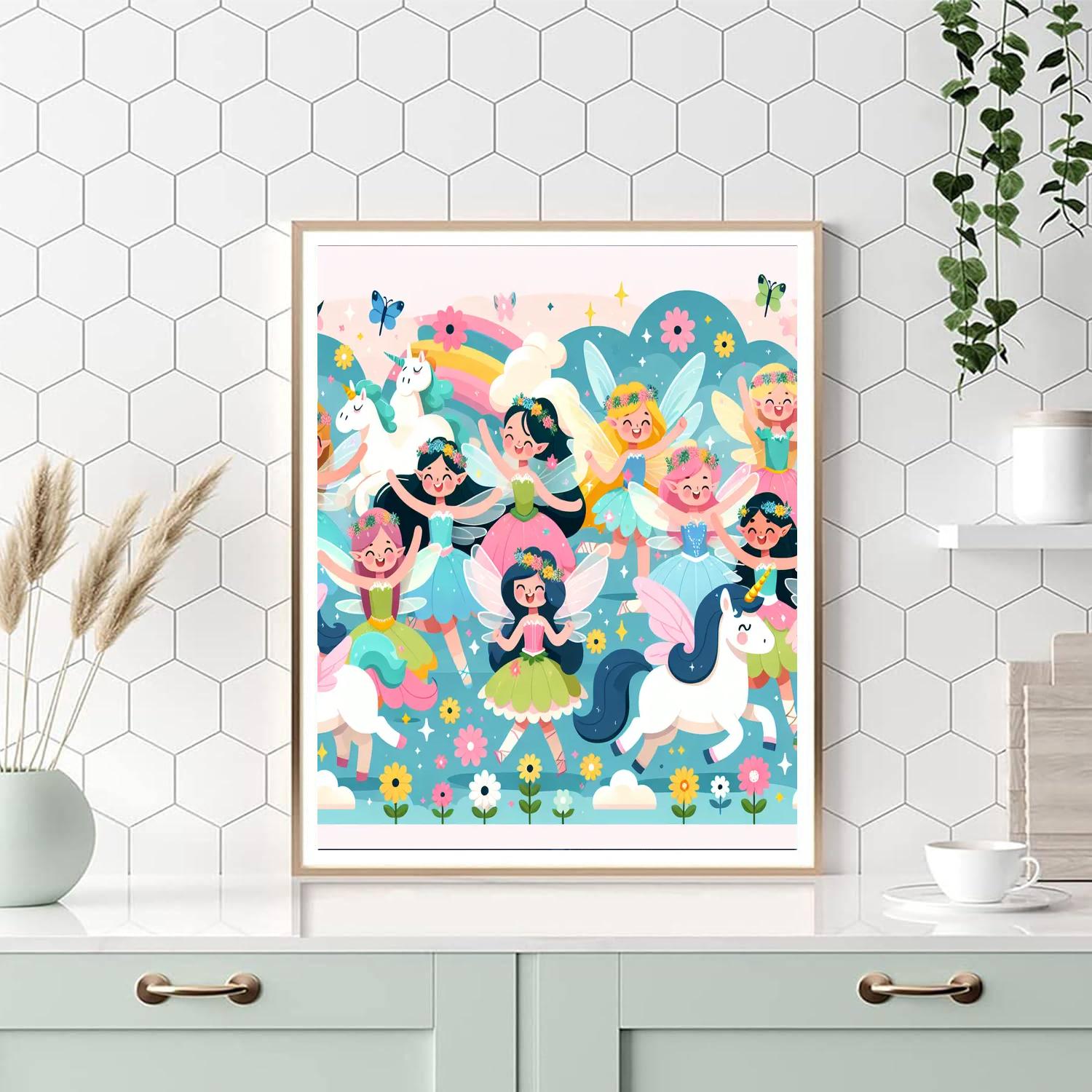 Funky Fairy Parade Number Painting