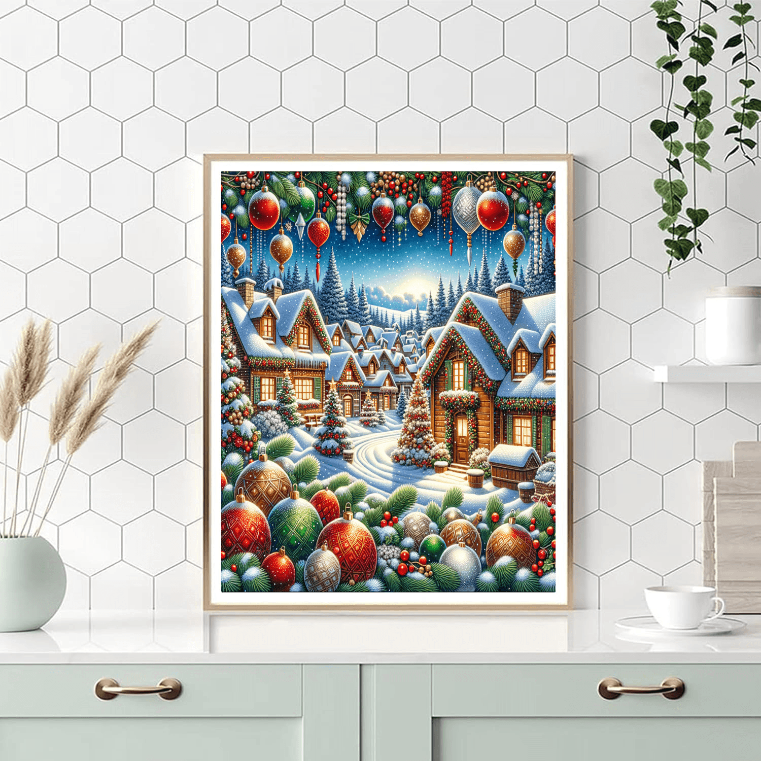 Charming Village Christmas DIY Paint By Numbers