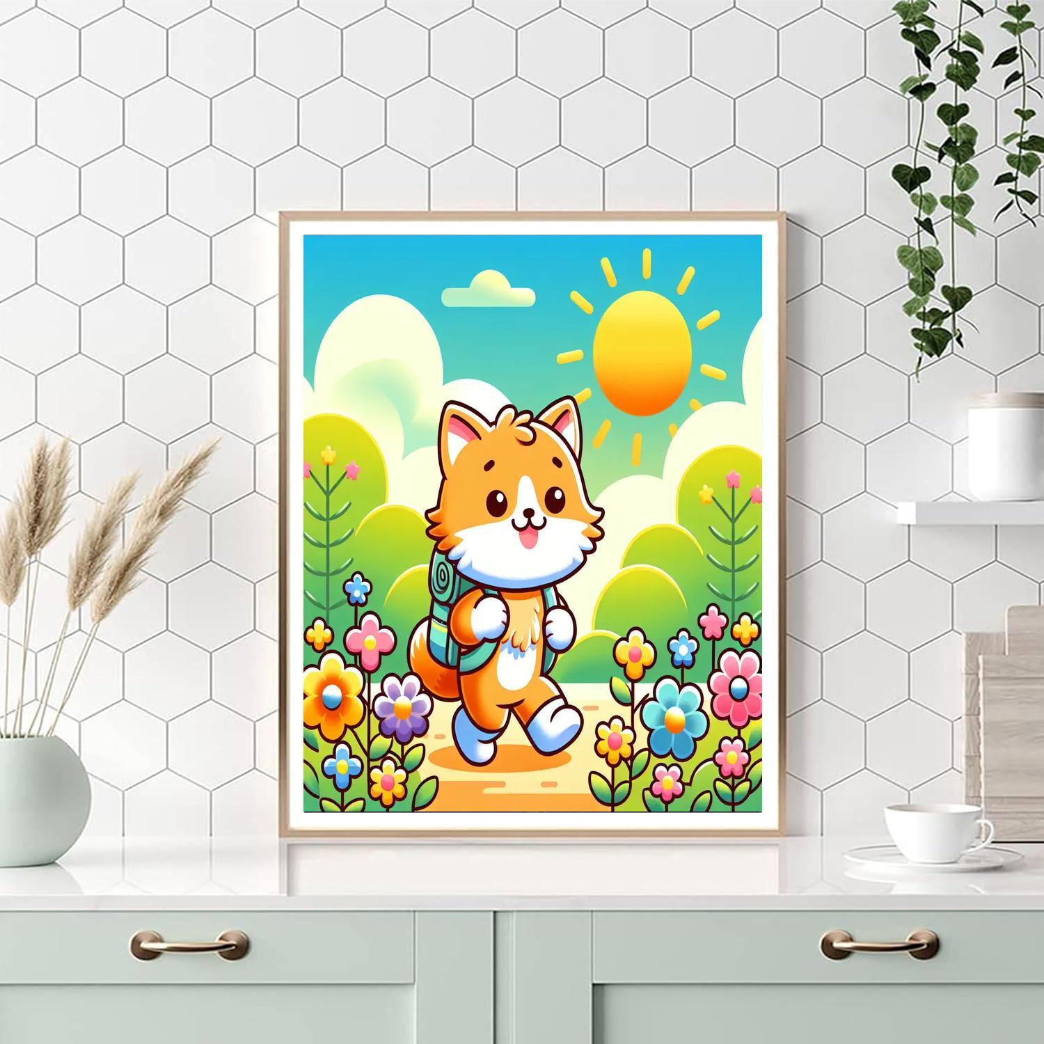 Joyful Adventure Cat Paint By Color