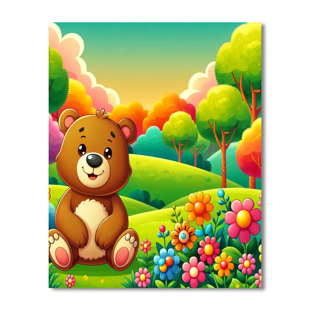 Friendly Bear Paint By Numbers Kits