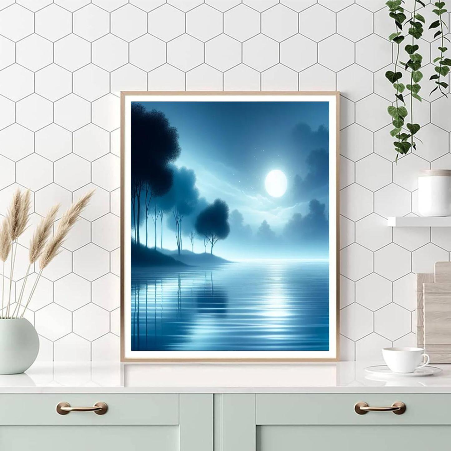 Moonlit Enchantment Escape Number Painting