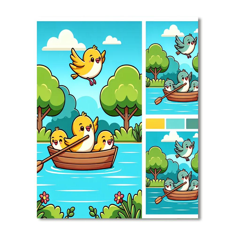 Crystal Clear Lake Larks Numbered Painting Kits