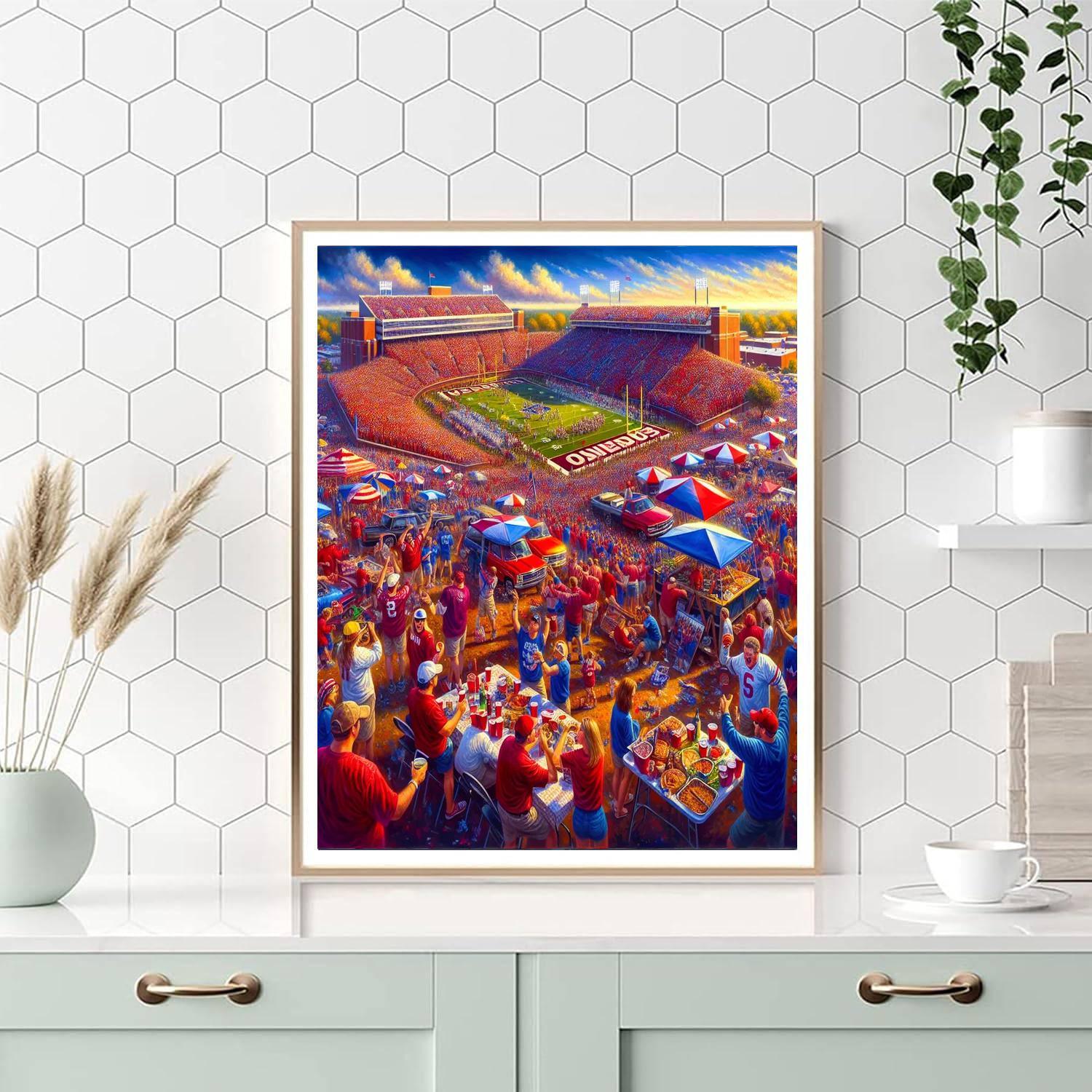 Harvard-yale Game Day Painting By Numbers Kit