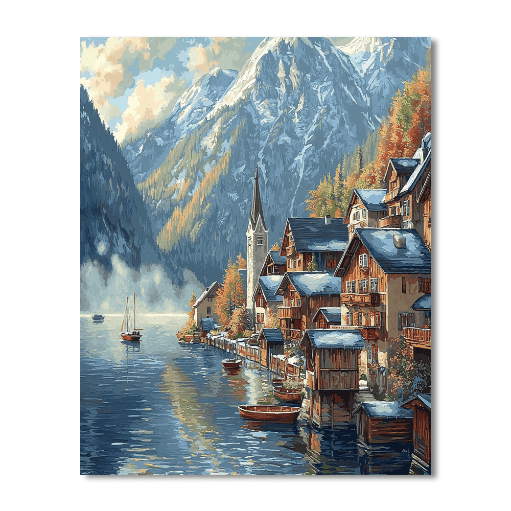 Hallstatt - Salzkammergut, Austria Numbered Painting Kits