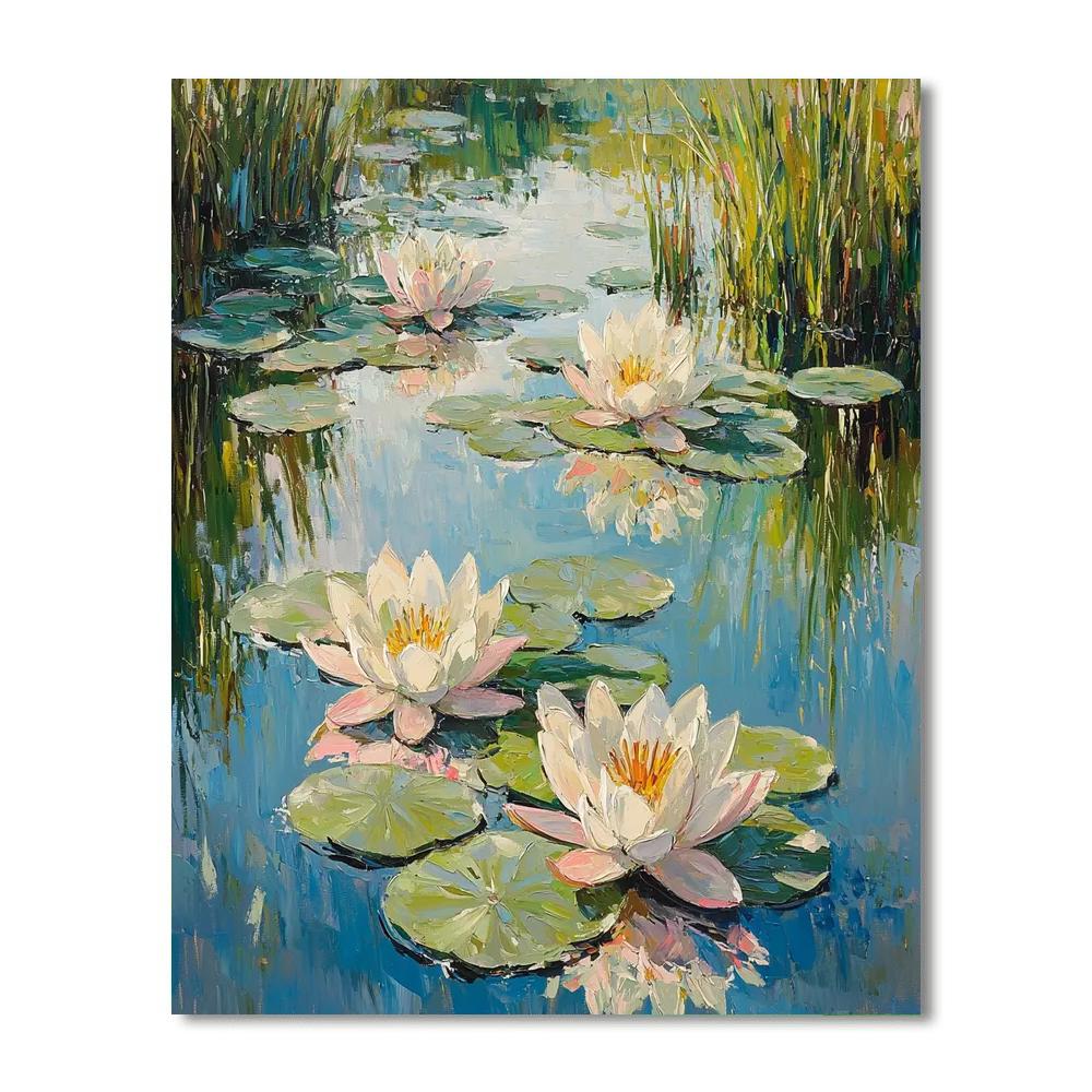 Edgar Degas Inspired The Serenity Of Water Lilies  Paint By Numbers
